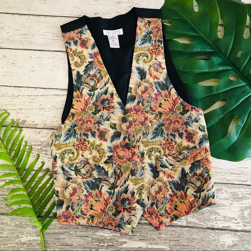 Vintage EXPRESS Tapestry Vest